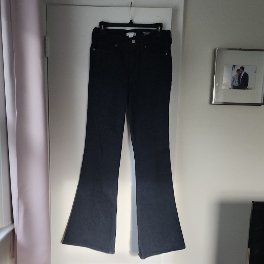 Good American Dark Navy Flare Leg Jeans